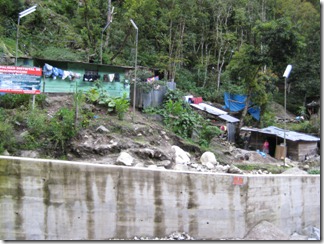 Some of the more frugal dwellings in Augas Calientes